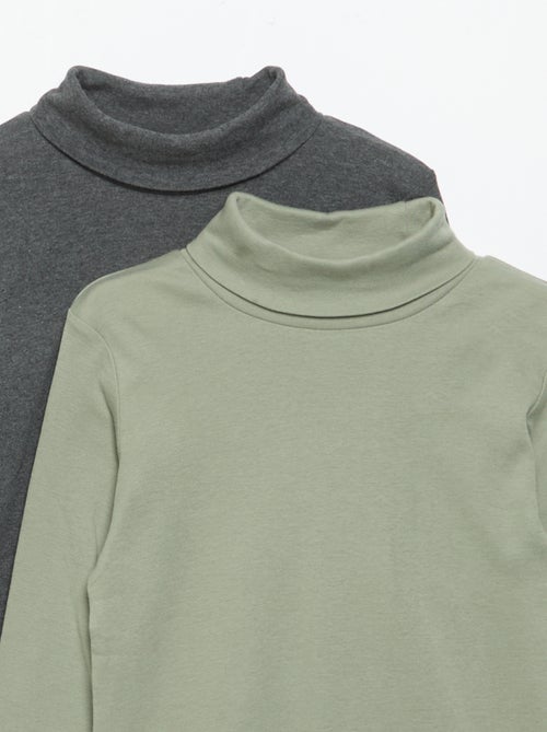 Lot de 2 sous-pulls unis - Kiabi