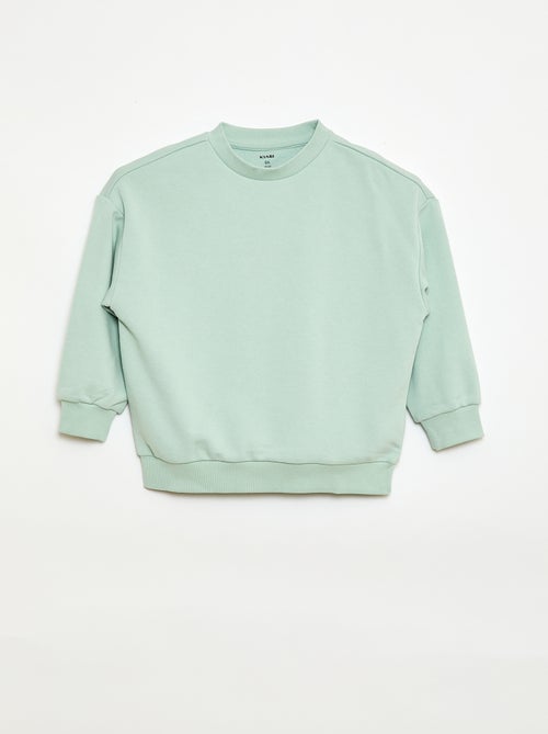 Lot de 2 sweats french terry en coton - Kiabi