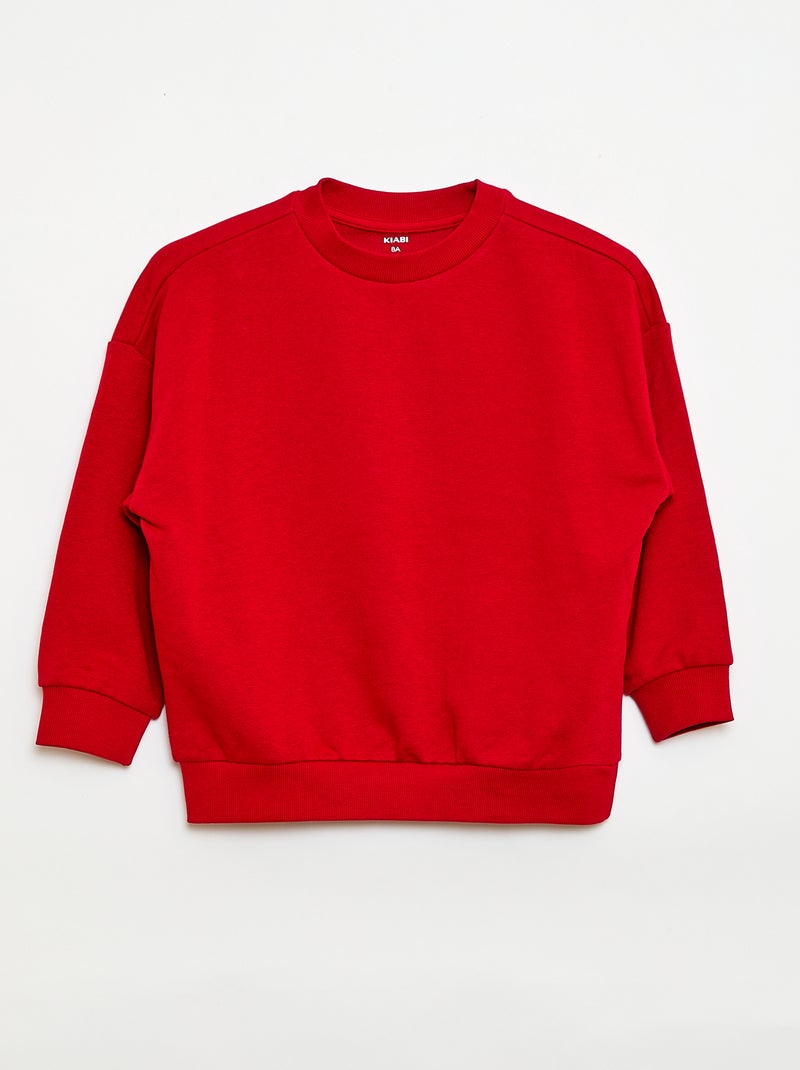 Lot de 2 sweats french terry en coton Noir - Kiabi