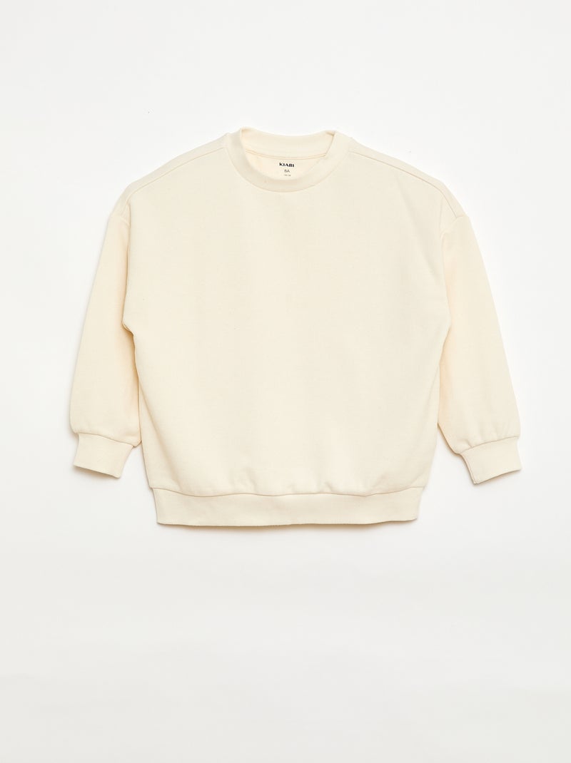 Lot de 2 sweats french terry en coton Rose - Kiabi