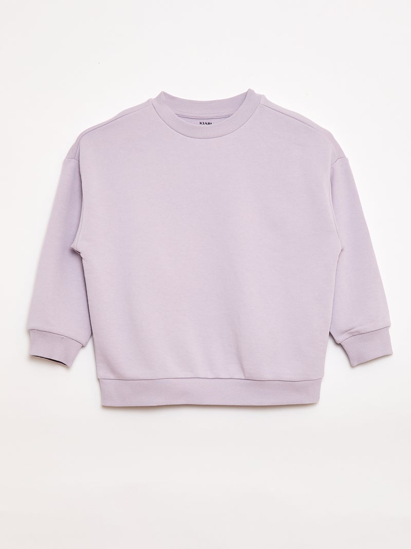 Lot de 2 sweats french terry en coton Rose - Kiabi