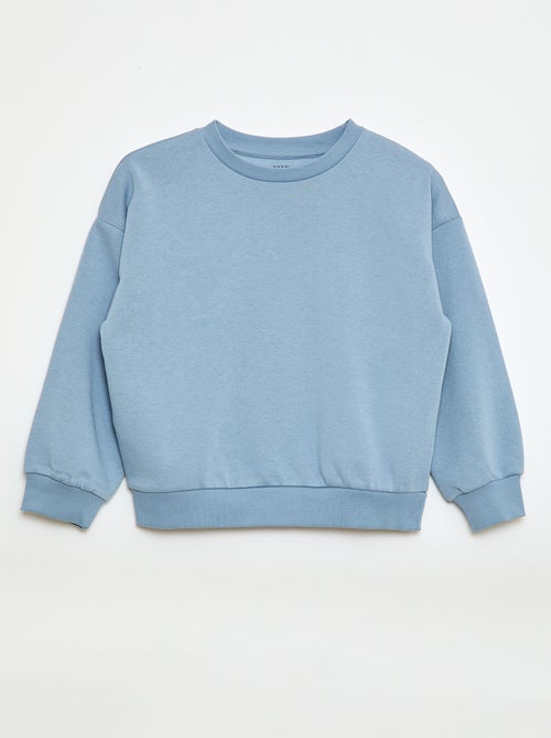 Lot de 2 sweats unis en molleton - Kiabi