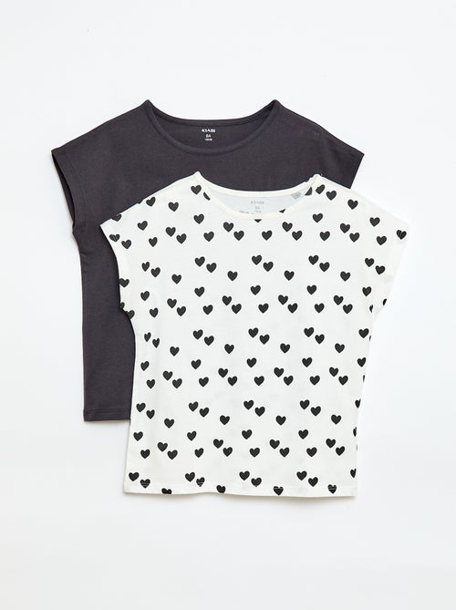 Lot de 2 t-shirts à manches courtes - 2 pièces - Kiabi