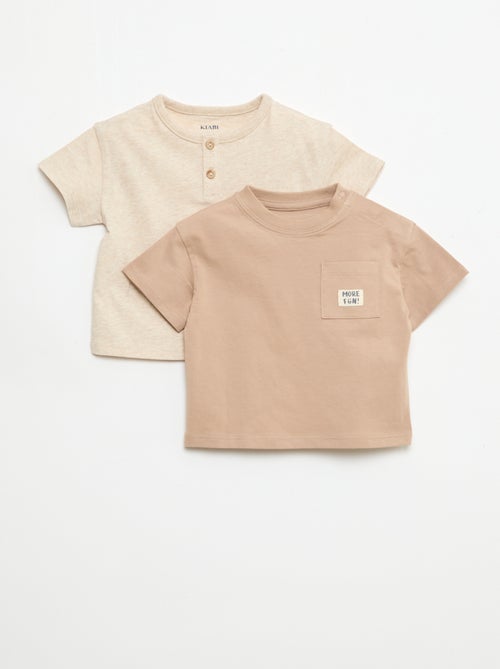 Lot de 2 T-shirts à manches courtes - Kiabi