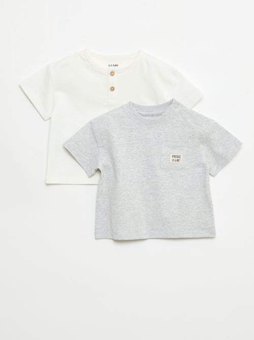 Lot de 2 T-shirts à manches courtes - Kiabi