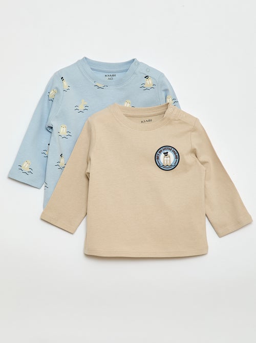 Lot de 2 t-shirts à manches courtes - Kiabi
