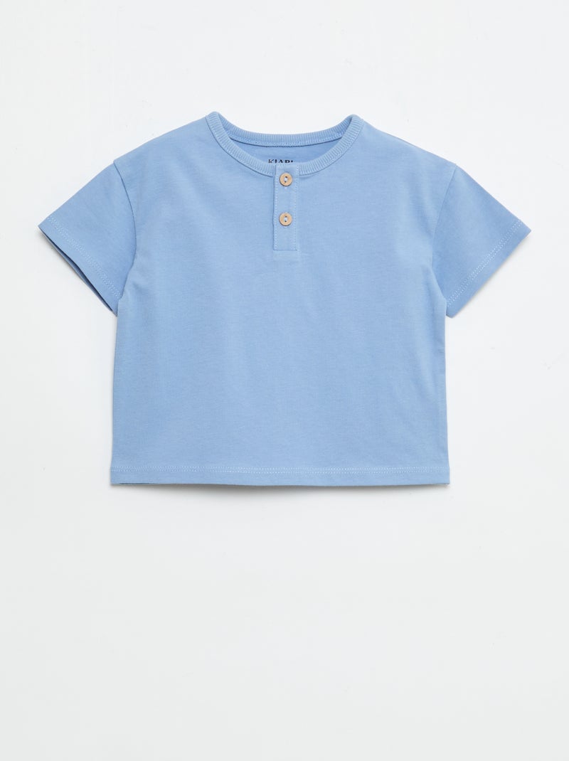 Lot de 2 T-shirts à manches courtes Bleu - Kiabi