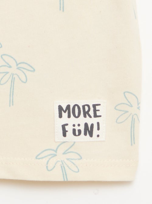 Lot de 2 T-shirts à manches courtes en jersey de coton - Kiabi