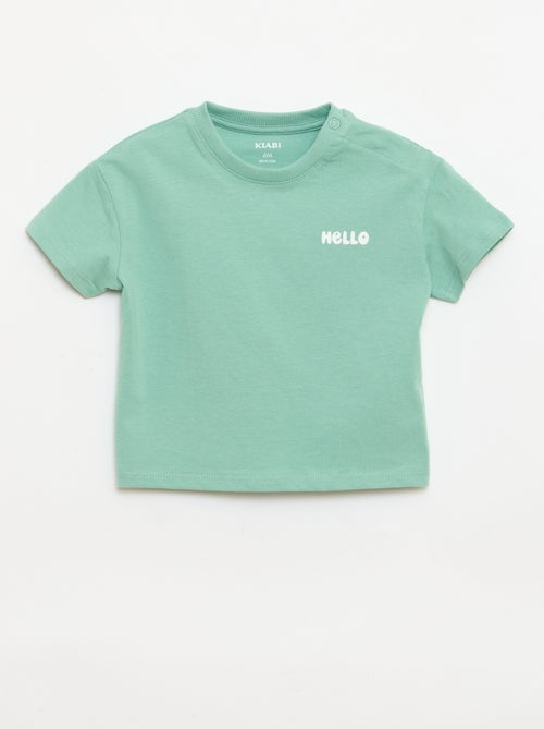 Lot de 2 T-shirts à manches courtes en jersey de coton - Kiabi