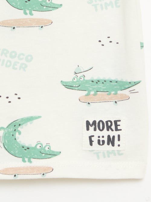 Lot de 2 T-shirts à manches courtes en jersey de coton - Kiabi