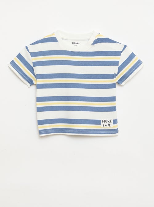 Lot de 2 T-shirts à manches courtes en jersey de coton - Kiabi