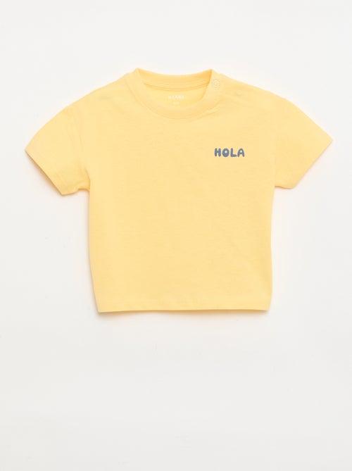 Lot de 2 T-shirts à manches courtes en jersey de coton - Kiabi