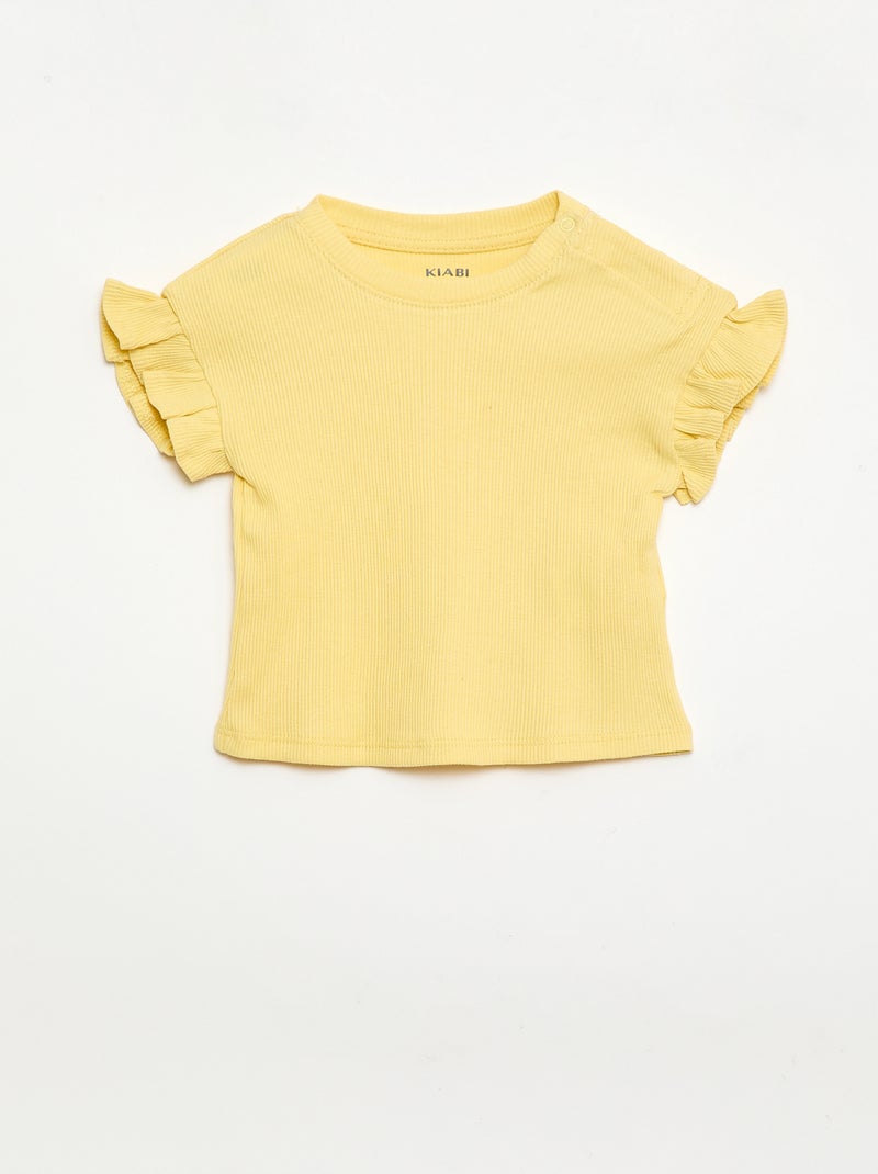 Lot de 2 T-shirts à manches courtes en jersey de coton Bleu - Kiabi