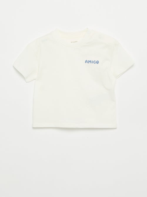 Lot de 2 T-shirts à manches courtes en jersey de coton - Kiabi