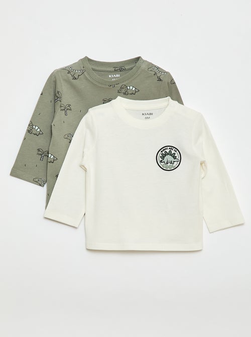 Lot de 2 t-shirts à manches courtes - Kiabi