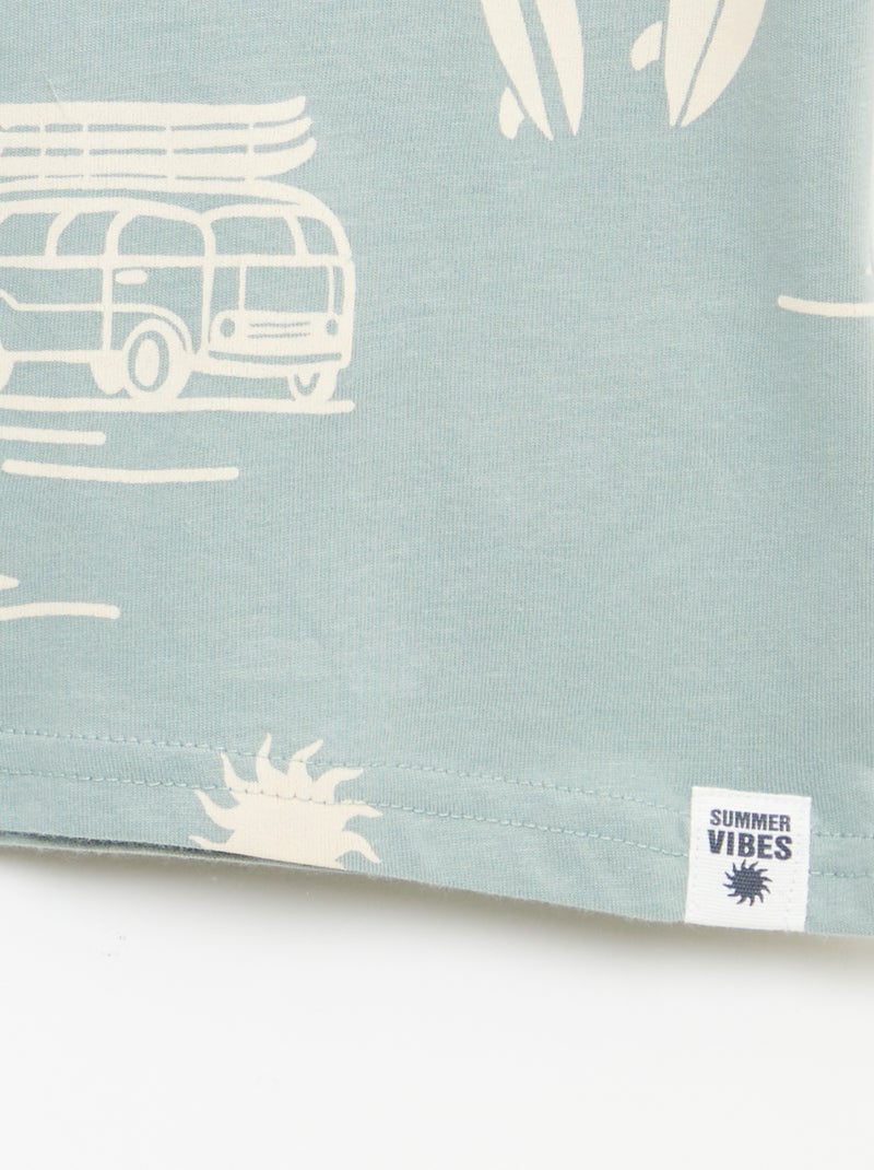 Lot de 2 T-shirts Bleu - Kiabi