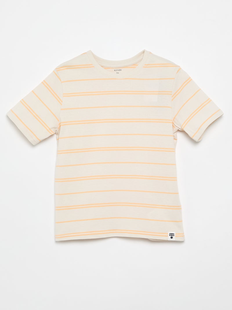 Lot de 2 T-shirts Orange - Kiabi