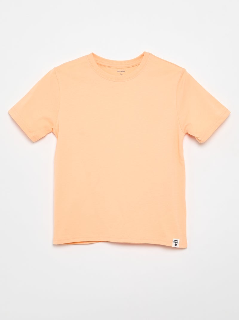 Lot de 2 T-shirts Orange - Kiabi