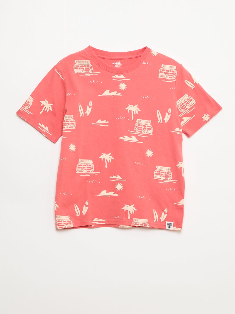 Lot de 2 T-shirts Rouge - Kiabi