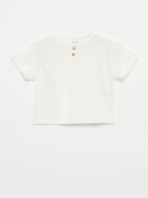 Lot de 2 t-shirts unis à manches courtes - Kiabi