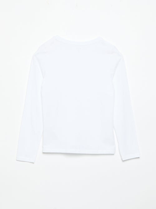 Lot de 2 t-shirts unis à manches longues - Kiabi