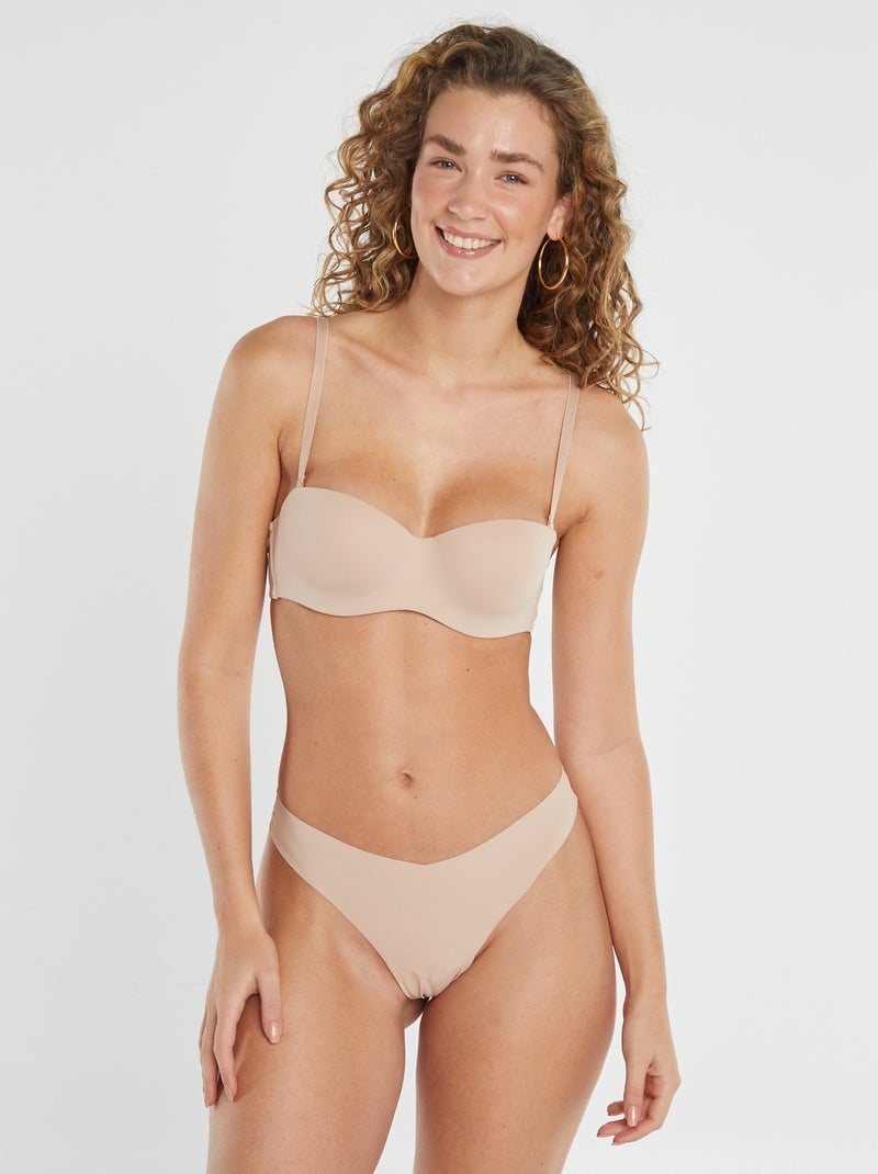 Lot de 2 tangas invisibles en microfibre Chair - Kiabi