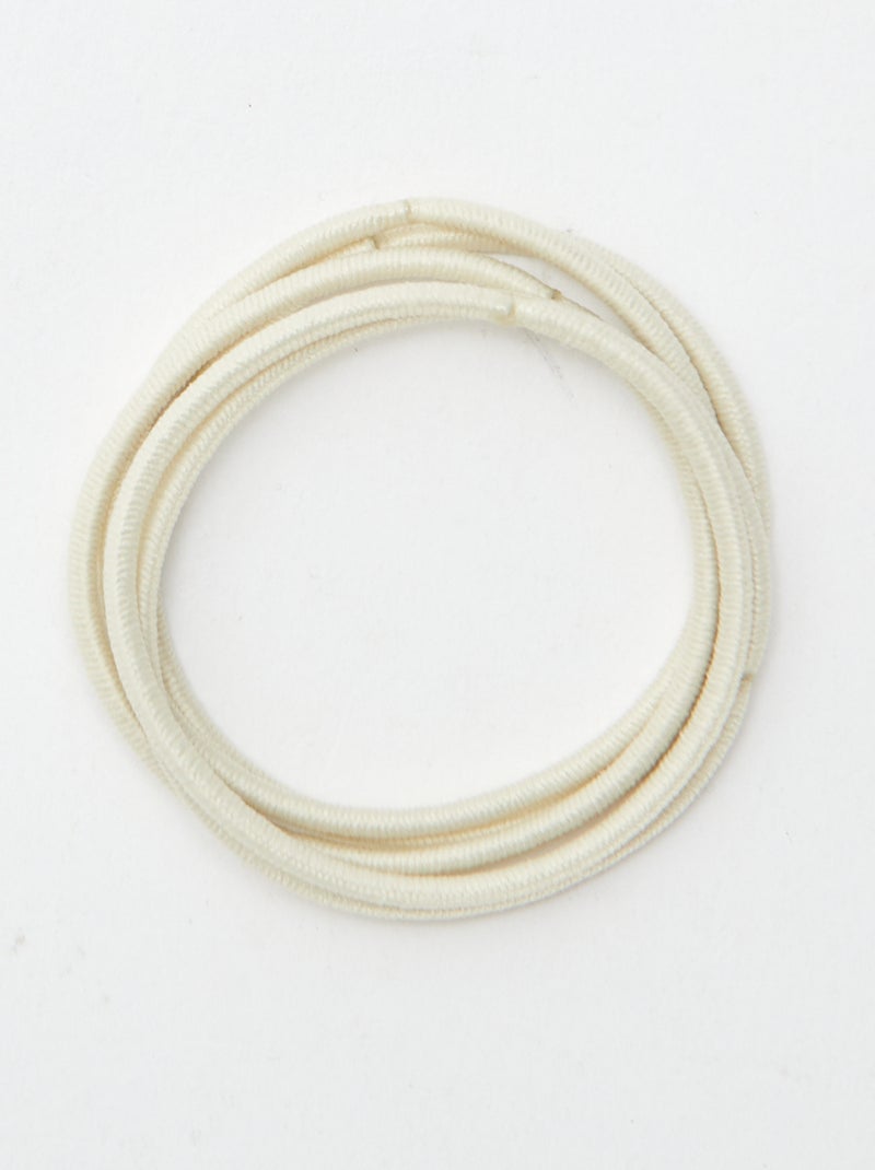 Lot de 20 élastiques fins Kaki - Kiabi