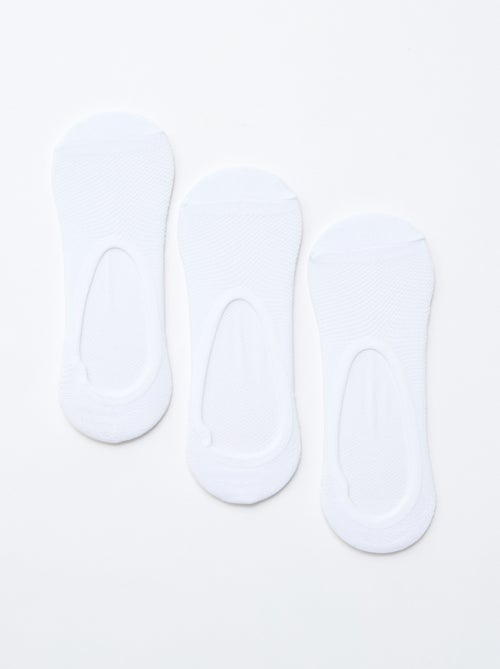 Lot de 3 ballerines protège-pieds Invisibles - Kiabi