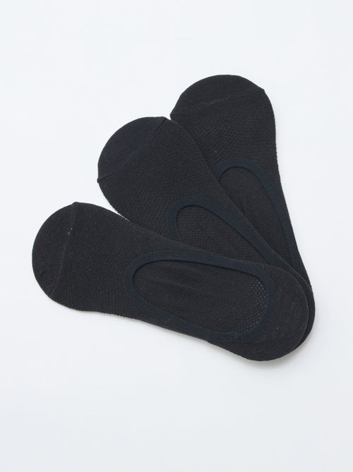 Lot de 3 ballerines protège-pieds Invisibles - Kiabi