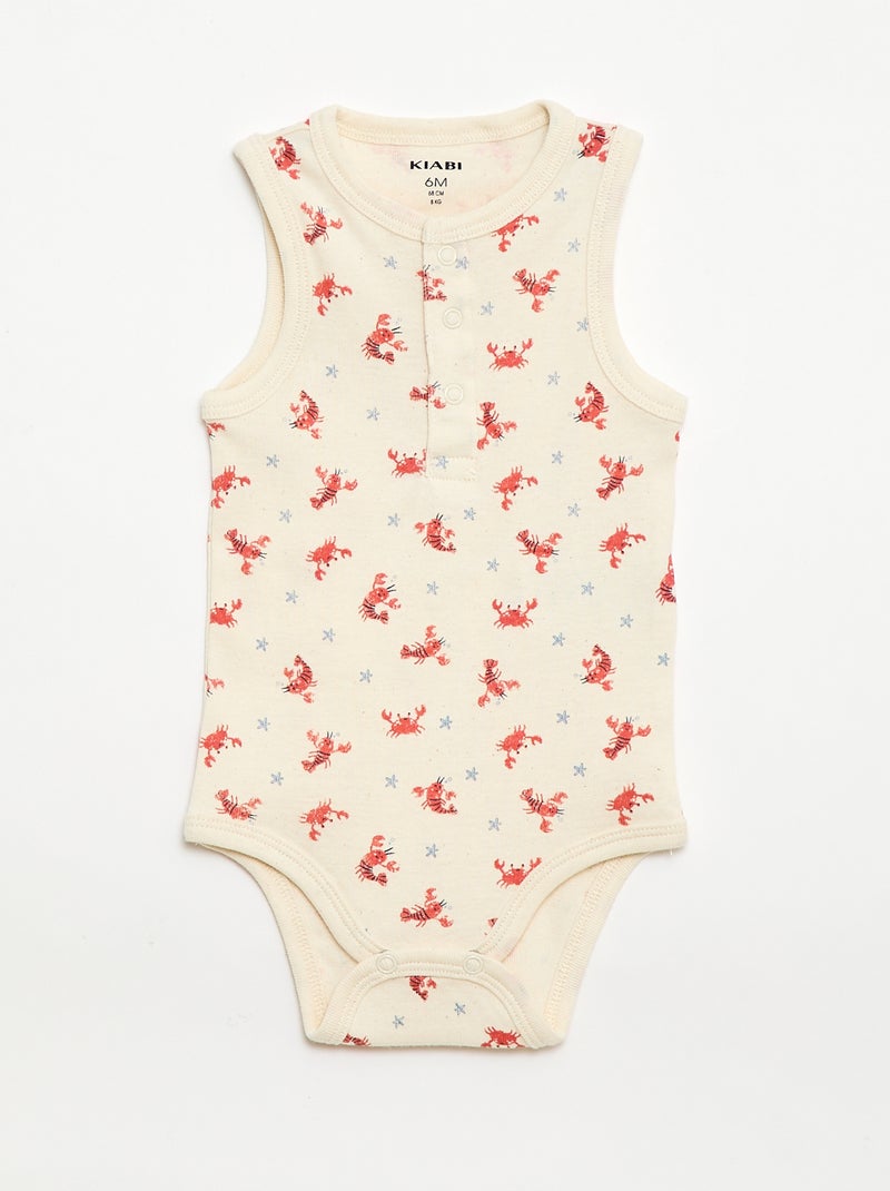 Lot de 3 bodies - 3 pièces Beige - Kiabi