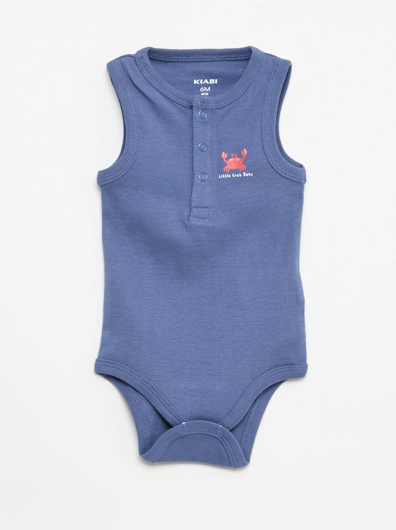 Lot de 3 bodies - 3 pièces Bleu - Kiabi