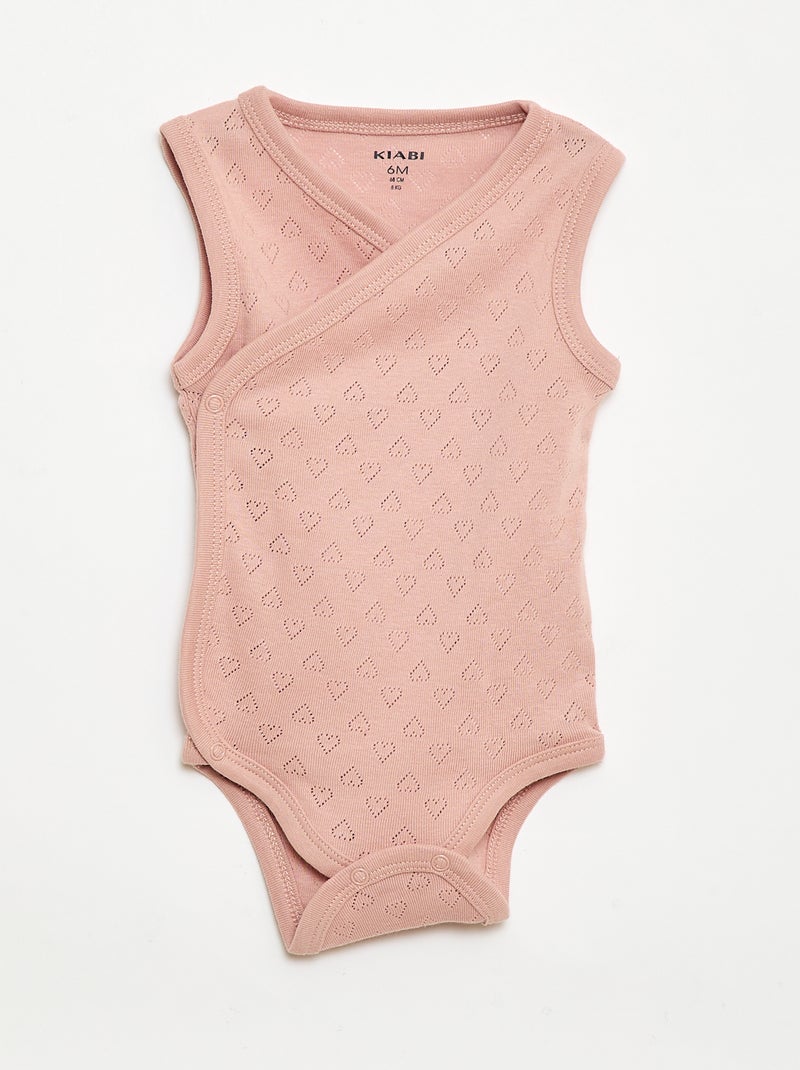 Lot de 3 bodies côtelés Jaune - Kiabi