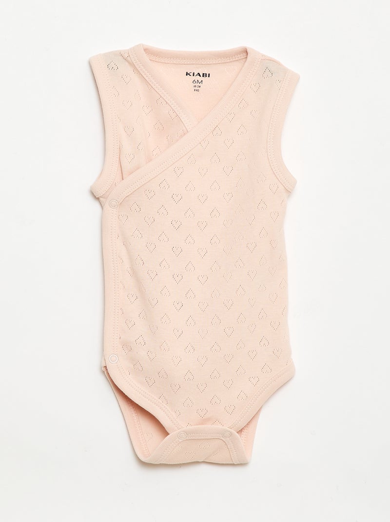 Lot de 3 bodies côtelés Jaune - Kiabi