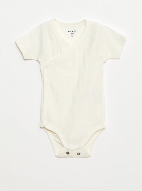 Lot de 3 bodies côtelés - Kiabi