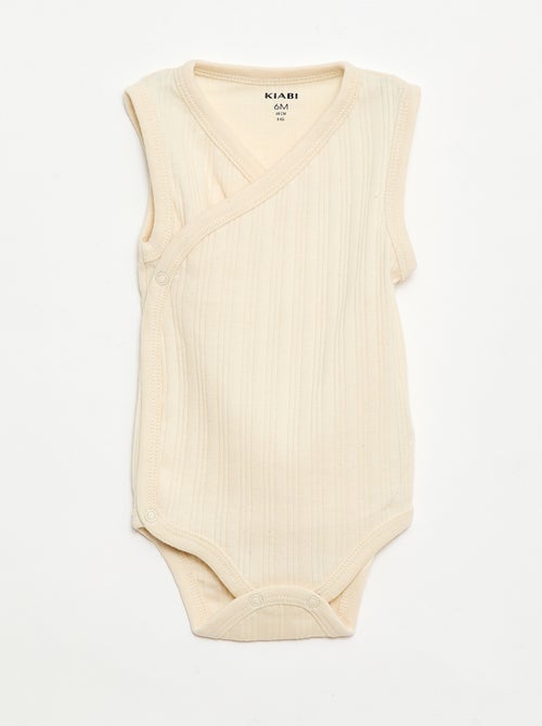 Lot de 3 bodies côtelés - Kiabi