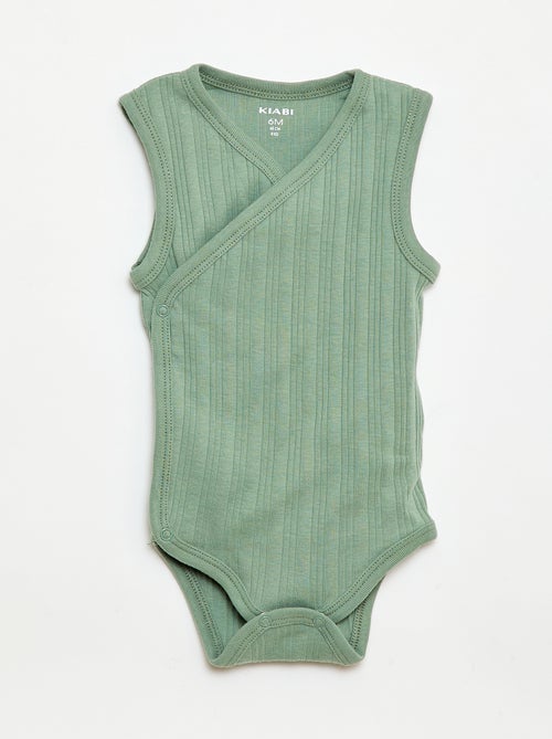 Lot de 3 bodies côtelés - Kiabi