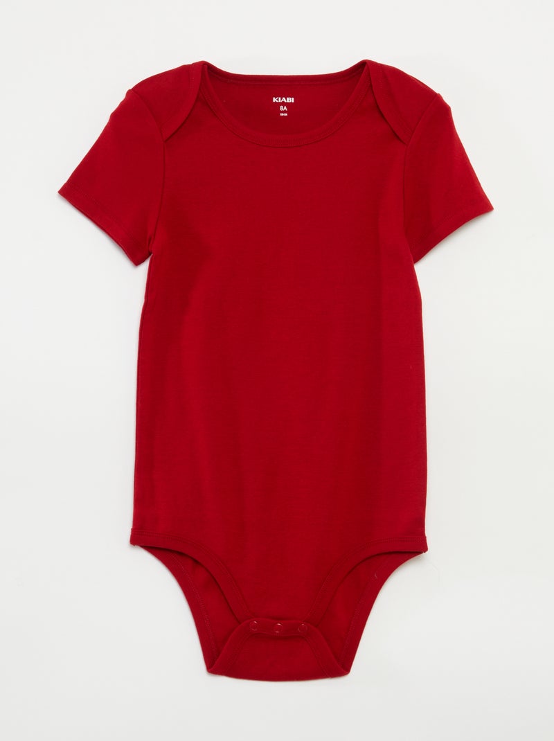 Lot de 3 bodies en coton - collection facile à enfiler BLEU - Kiabi