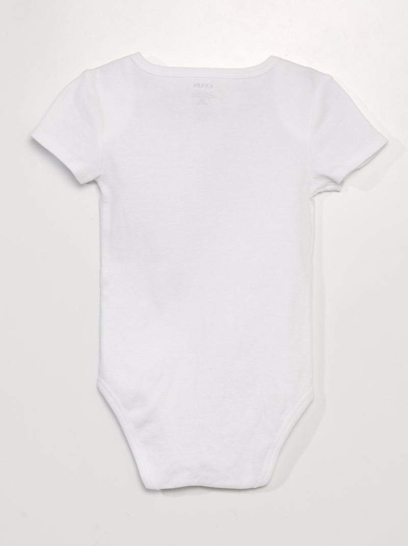 Lot de 3 bodies en coton - collection facile à enfiler Jaune - Kiabi