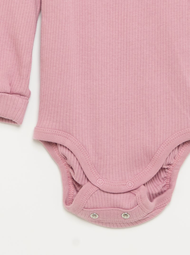 Lot de 3 bodies évolutifs - Kiabi Rose - Kiabi