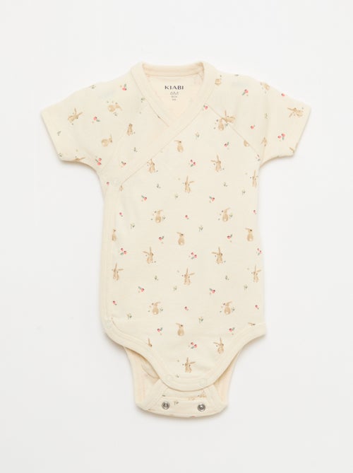 Lot de 3 bodies évolutifs à manches courtes - Kiabi