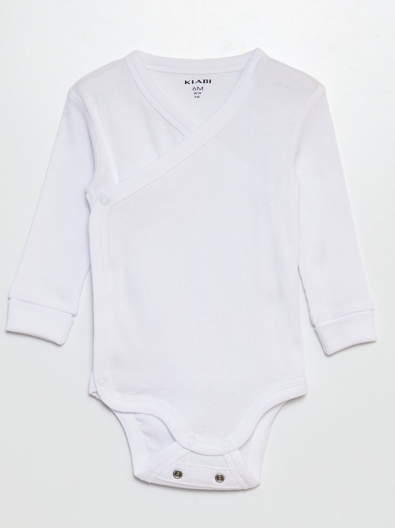 Lot de 3 bodies évolutifs Blanc - Kiabi