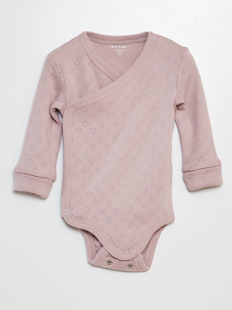 Lot de 3 bodies évolutifs Rose - Kiabi