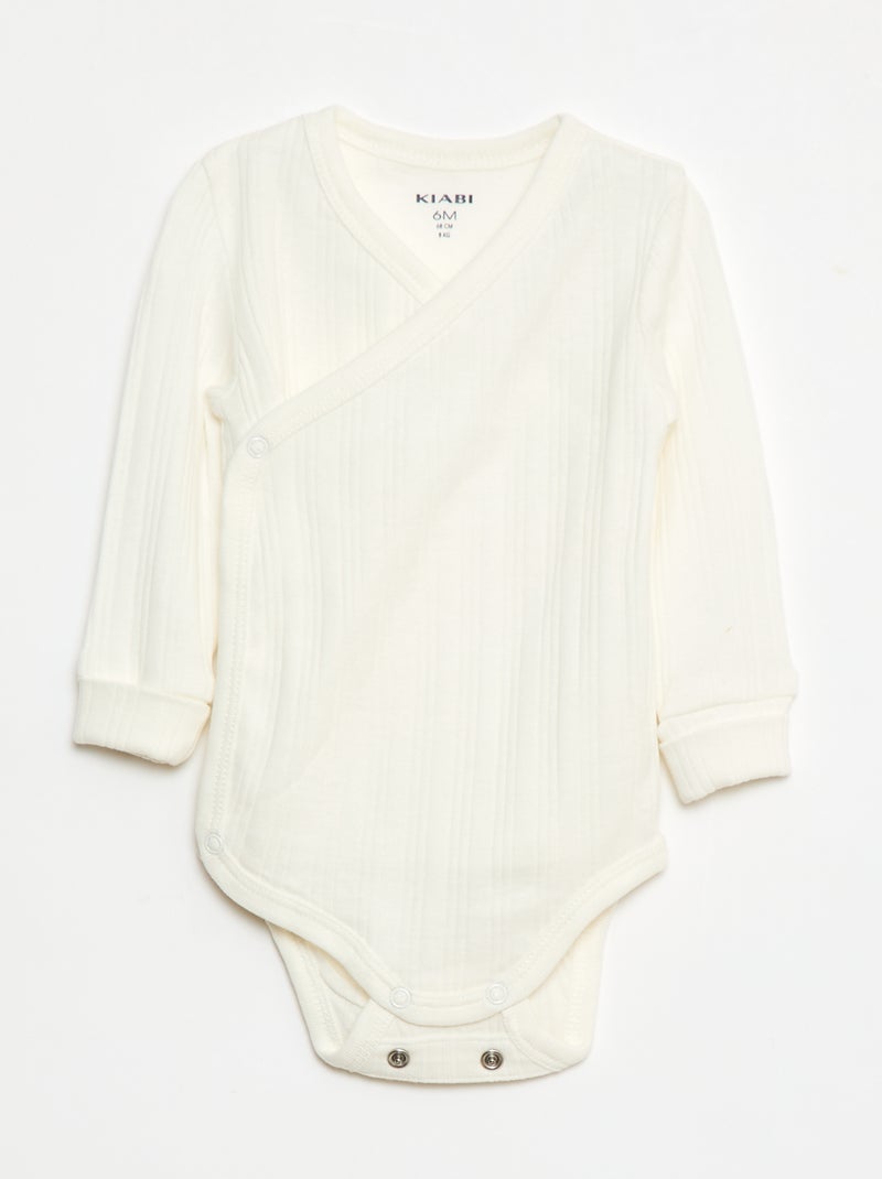 Lot de 3 bodies évolutifs Vert - Kiabi