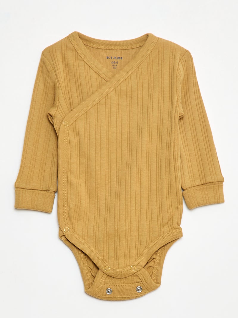 Lot de 3 bodies évolutifs Vert - Kiabi