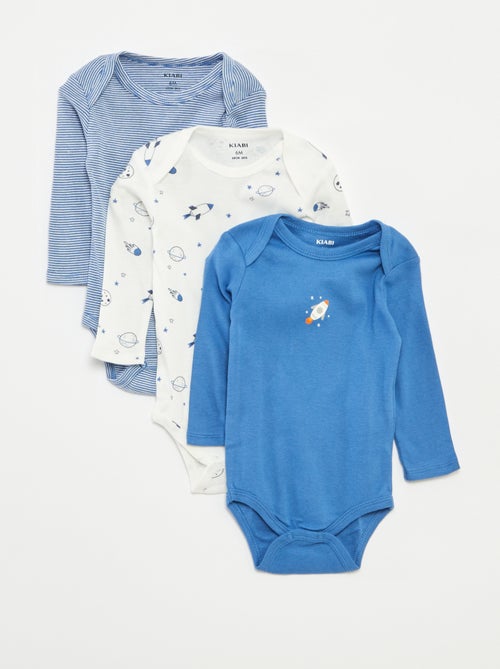 Lot de 3 bodies manches longues - Kiabi