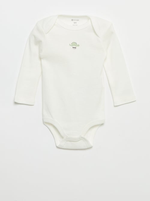 Lot de 3 bodies manches longues - Kiabi