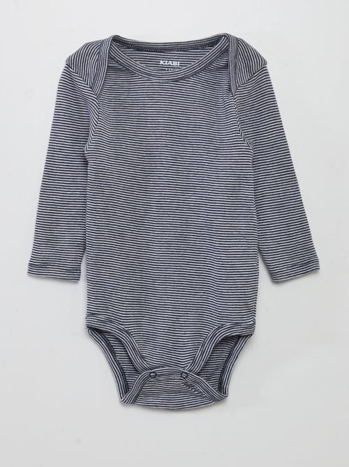 Lot de 3 bodies manches longues - Kiabi