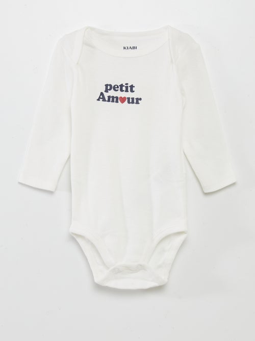 Lot de 3 bodies manches longues - Kiabi