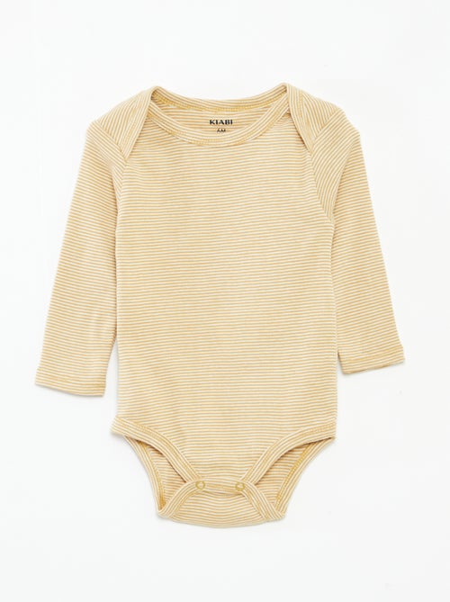 Lot de 3 bodies manches longues - Kiabi