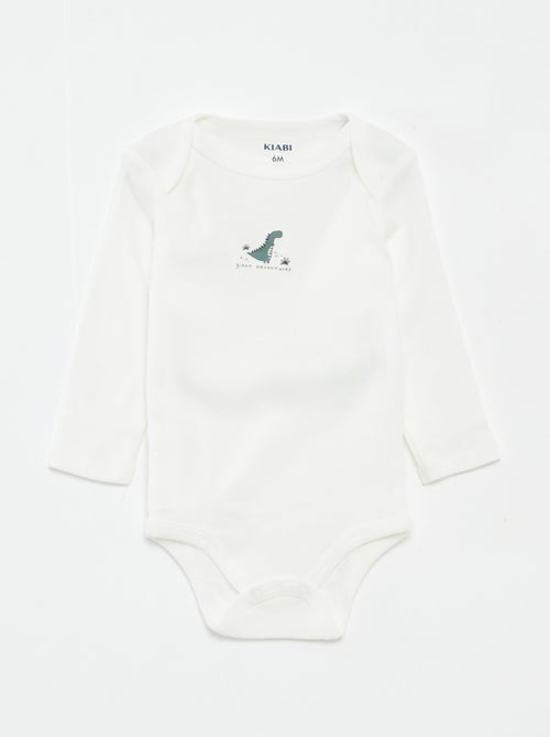 Lot de 3 bodies manches longues - Kiabi